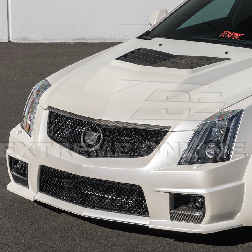 2009-15 Cadillac CTS-V Dry Carbon Fiber Front Fog Light Cover image 4