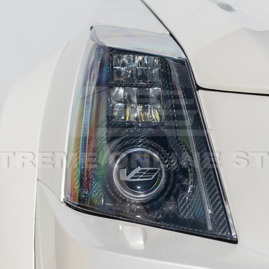 2009-15 CTS-V Dry Carbon Fiber Headlights Internal Lens Cover image 12