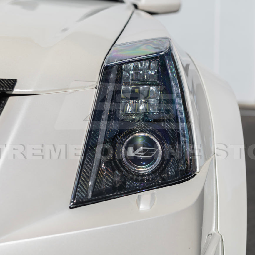 2009-15 CTS-V Dry Carbon Fiber Headlights Internal Lens Cover image 14