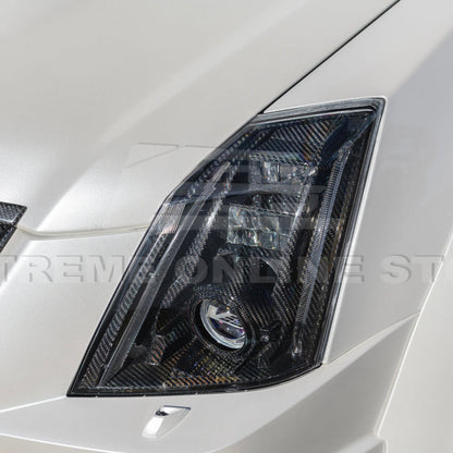 2009-15 CTS-V Dry Carbon Fiber Headlights Internal Lens Cover image 15