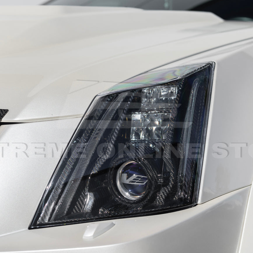 2009-15 CTS-V Dry Carbon Fiber Headlights Internal Lens Cover image 16