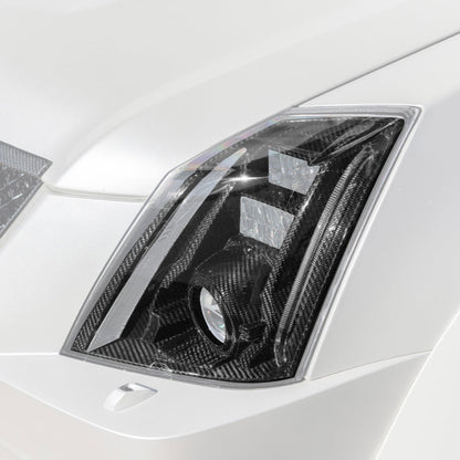 2009-15 CTS-V Dry Carbon Fiber Headlights Internal Lens Cover image 2