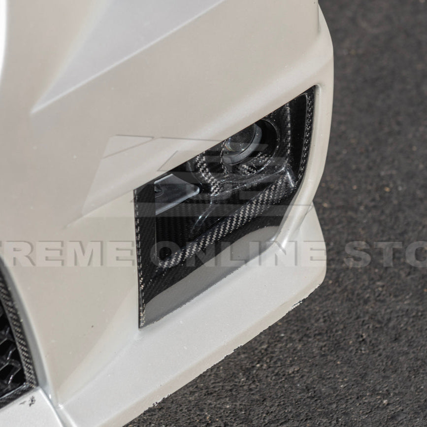 2009-15 Cadillac CTS-V Dry Carbon Fiber Front Fog Light Cover image 14