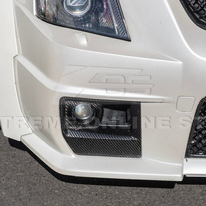 2009-15 Cadillac CTS-V Dry Carbon Fiber Front Fog Light Cover image 11