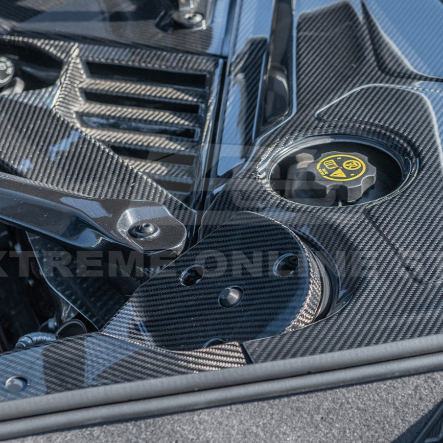 Chevrolet Corvette C8 DRY CARBON FIBER Engine Bay Struct Covers image 20