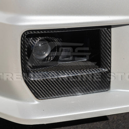 2009-15 Cadillac CTS-V Dry Carbon Fiber Front Fog Light Cover image 12