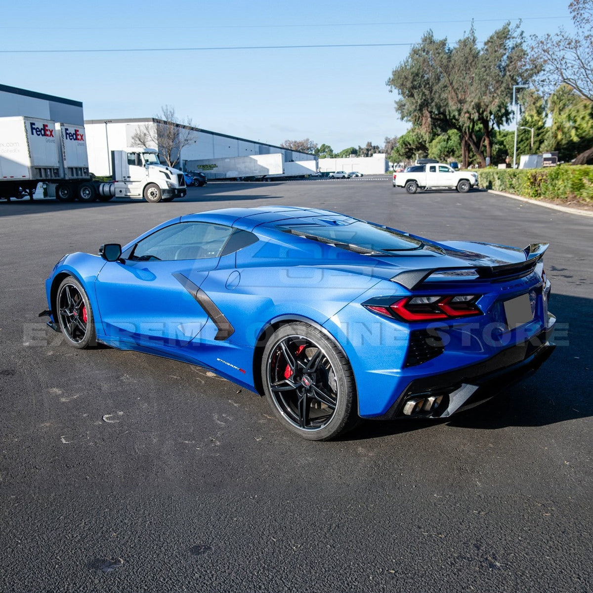 Chevrolet Corvette C8 Stingray DRY CARBON FIBER Side Wheel Fender image 52