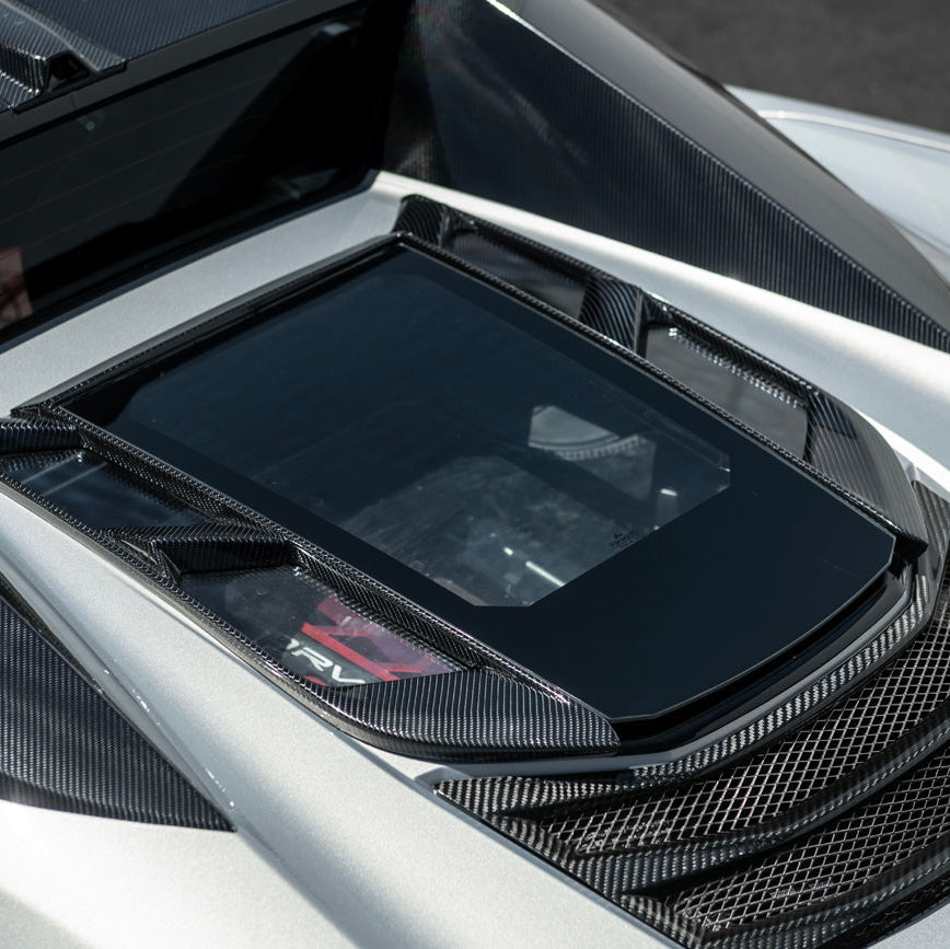 2020-Up Corvette C8 Convertible Rear Hatch Upper HTC Tonneau Window Inserts image 34