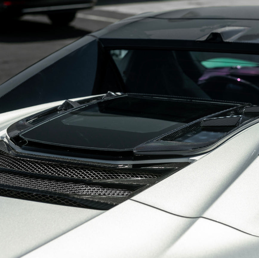 2020-Up Corvette C8 Convertible Rear Hatch Upper HTC Tonneau Window Inserts image 36