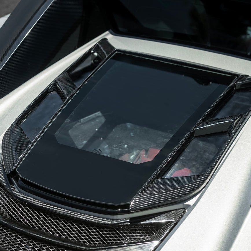2020-Up Corvette C8 Convertible Rear Hatch Upper HTC Tonneau Window Inserts image 37