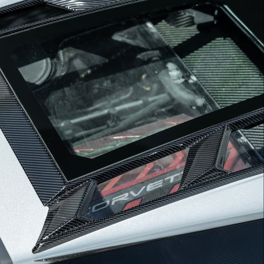 2020-Up Corvette C8 Convertible Rear Hatch Upper HTC Tonneau Window Inserts image 39
