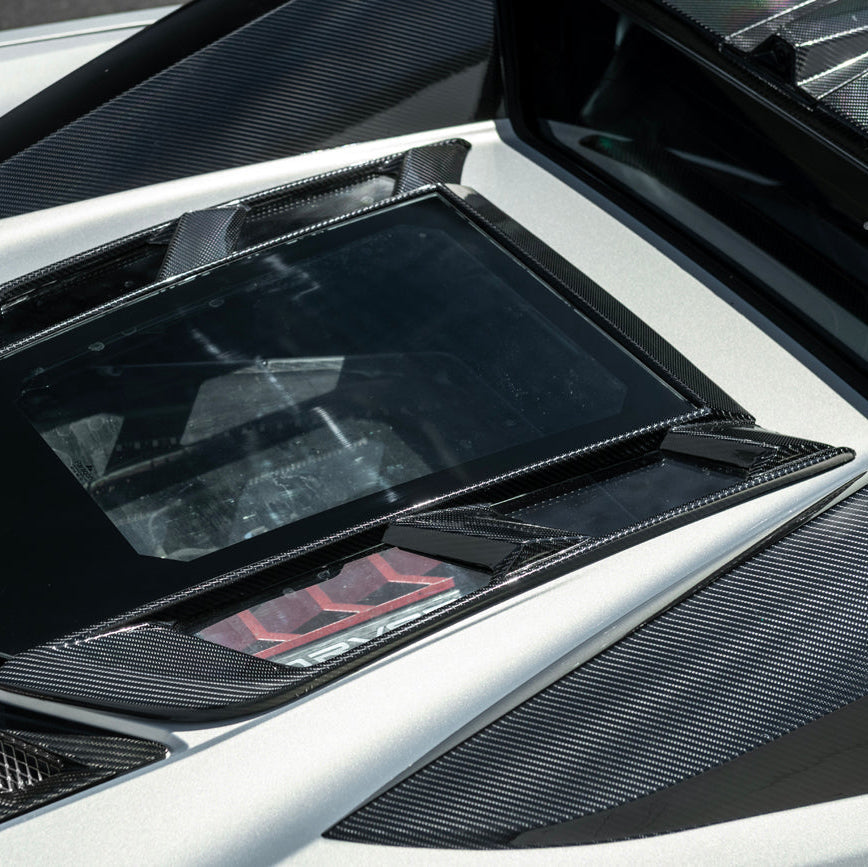 2020-Up Corvette C8 Convertible Rear Hatch Upper HTC Tonneau Window Inserts image 33