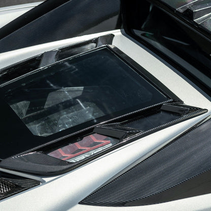 2020-Up Corvette C8 Convertible Rear Hatch Upper HTC Tonneau Window Inserts image 33