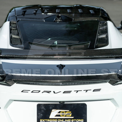Corvette C8 ZR1 Style DRY CARBON FIBER Rear High Wing Spoiler Bracket image 49
