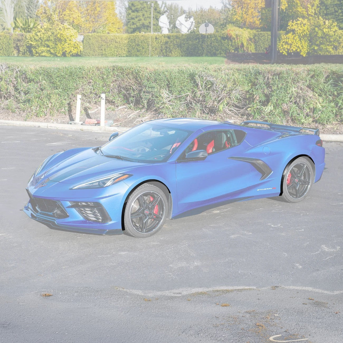 Chevrolet Corvette C8 Stingray DRY CARBON FIBER Side Wheel Fender image 49