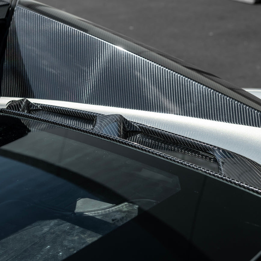 2020-Up Corvette C8 Convertible Rear Hatch Upper HTC Tonneau Window Inserts image 45