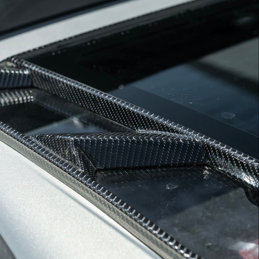 2020-Up Corvette C8 Convertible Rear Hatch Upper HTC Tonneau Window Inserts image 46
