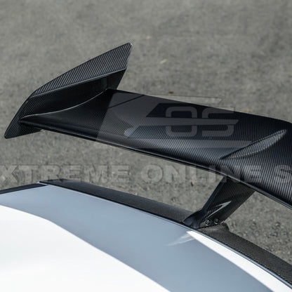Corvette C8 ZR1 Style DRY CARBON FIBER Rear High Wing Spoiler Bracket image 56