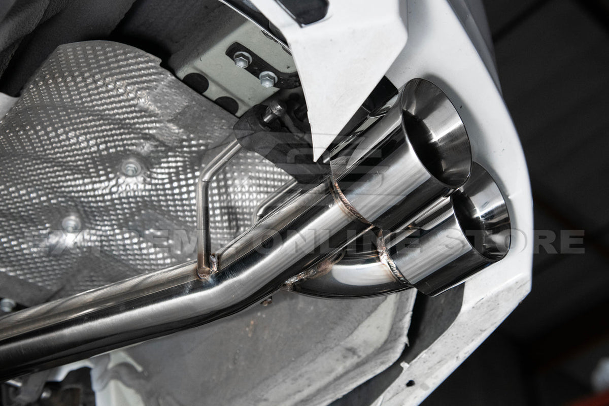 2018-2024 Toyota Camry SE Muffler Delete Single Exit Axle Back Dual Tips Exhaust image 6