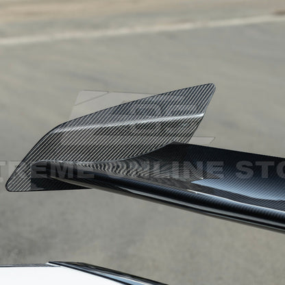 Corvette C8 ZR1 Style DRY CARBON FIBER Rear High Wing Spoiler Bracket image 61