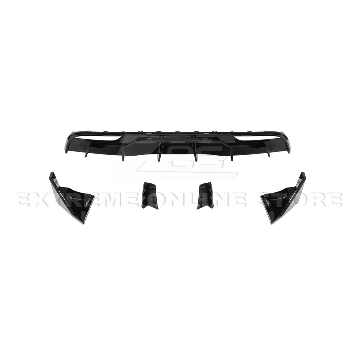 2024-Up Tesla Model 3 Track Style Rear Bumper Diffuser Lip image 24