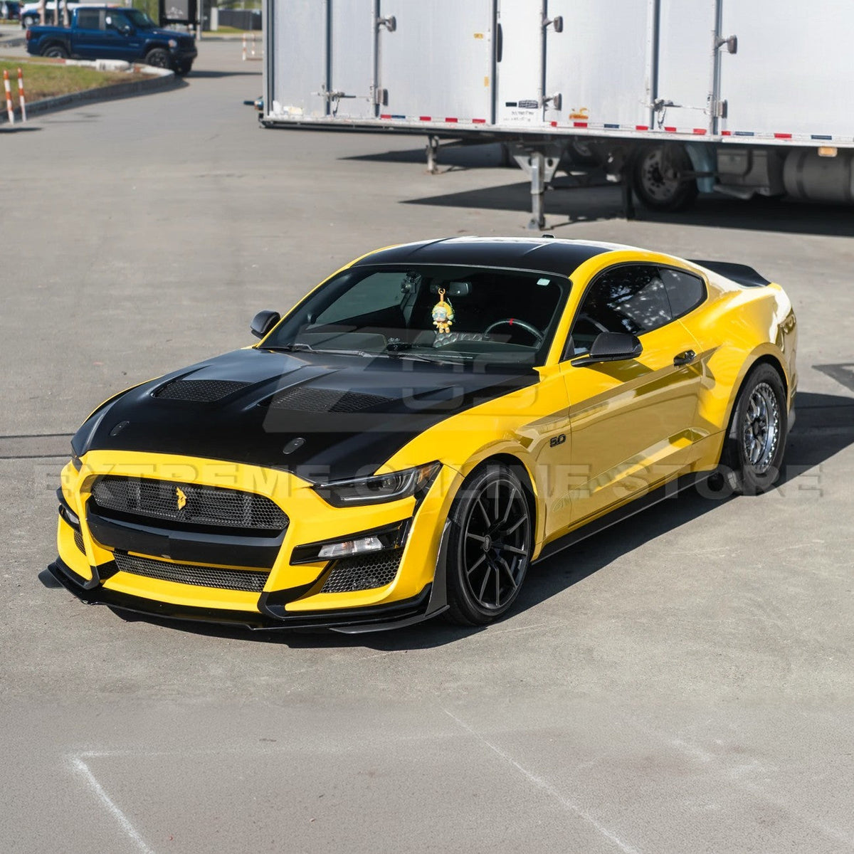 2015-17 Ford Mustang | S650 GTD Style Aluminum Front Hood Vented Cover image 3