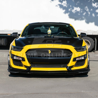 2015-17 Ford Mustang | S650 GTD Style Aluminum Front Hood Vented Cover image 5