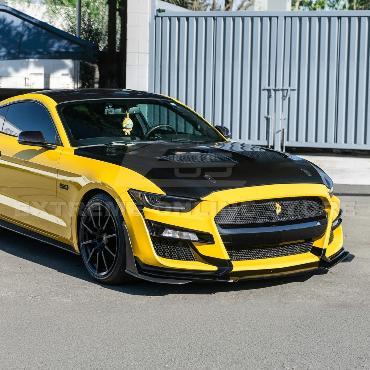 2015-17 Ford Mustang | S650 GTD Style Aluminum Front Hood Vented Cover image 8