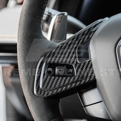 Corvette C8 DRY CARBON FIBER Steering Wheel Trim Cover image 9