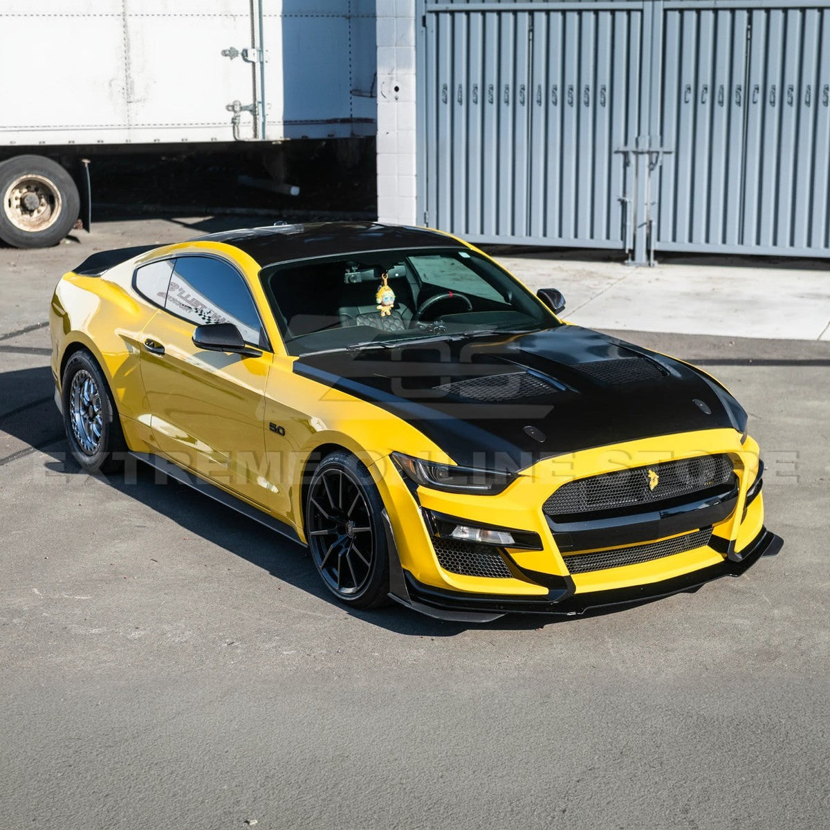 2015-17 Ford Mustang | S650 GTD Style Aluminum Front Hood Vented Cover image 7
