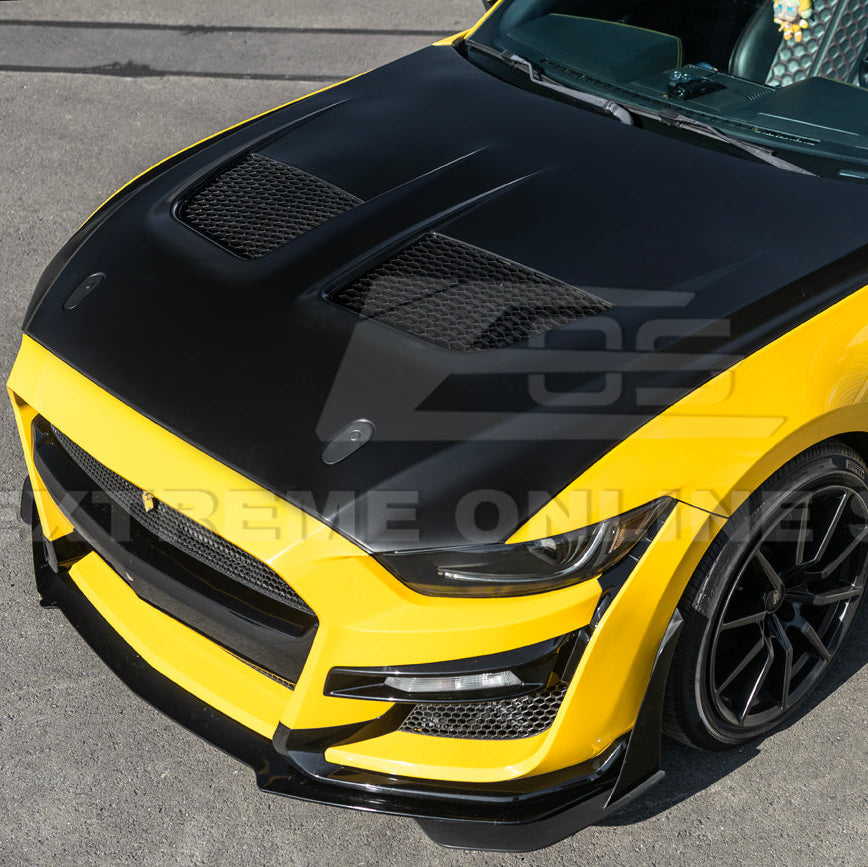 2015-17 Ford Mustang | S650 GTD Style Aluminum Front Hood Vented Cover image 10