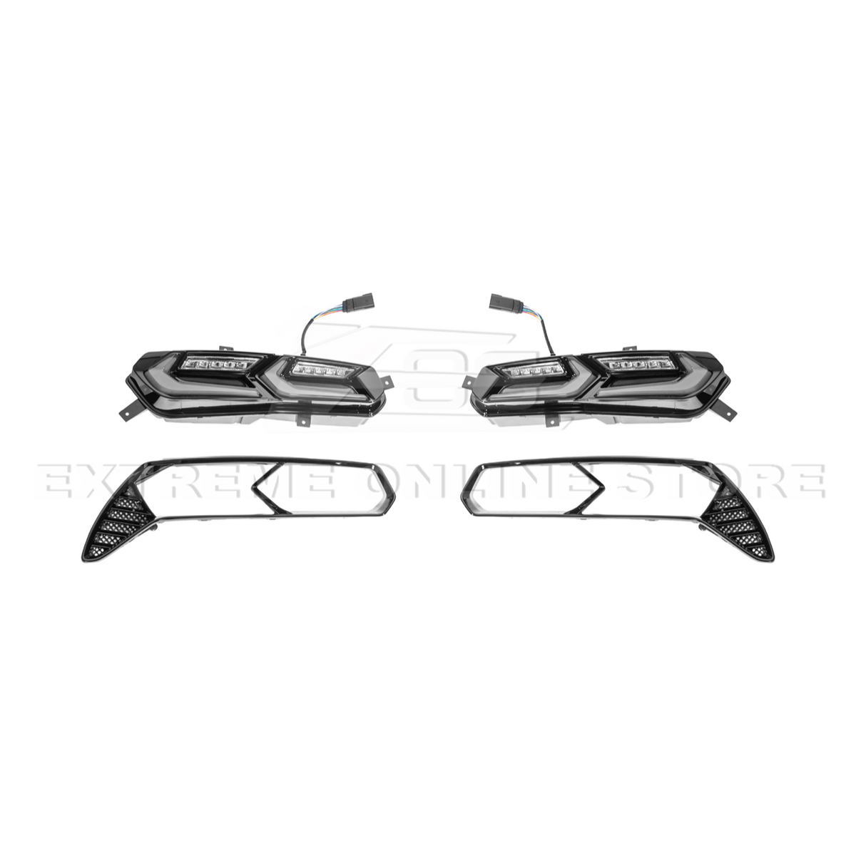 2014-19 Corvette C7 Smoke / Clear Lens Rear Taillight image 16