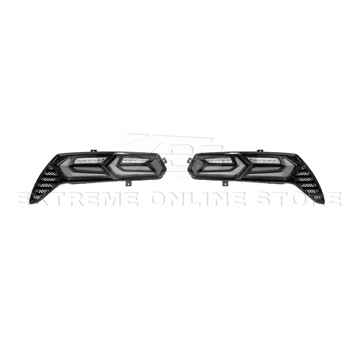 2014-19 Corvette C7 Smoke / Clear Lens Rear Taillight image 21