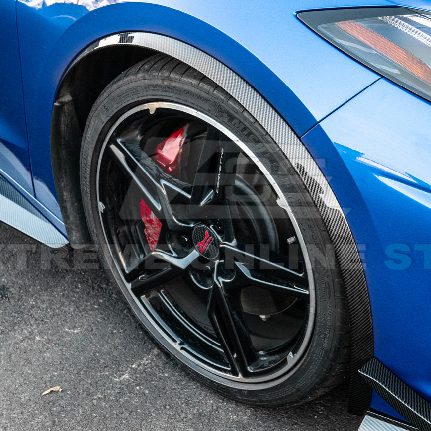 Chevrolet Corvette C8 Stingray DRY CARBON FIBER Side Wheel Fender image 126