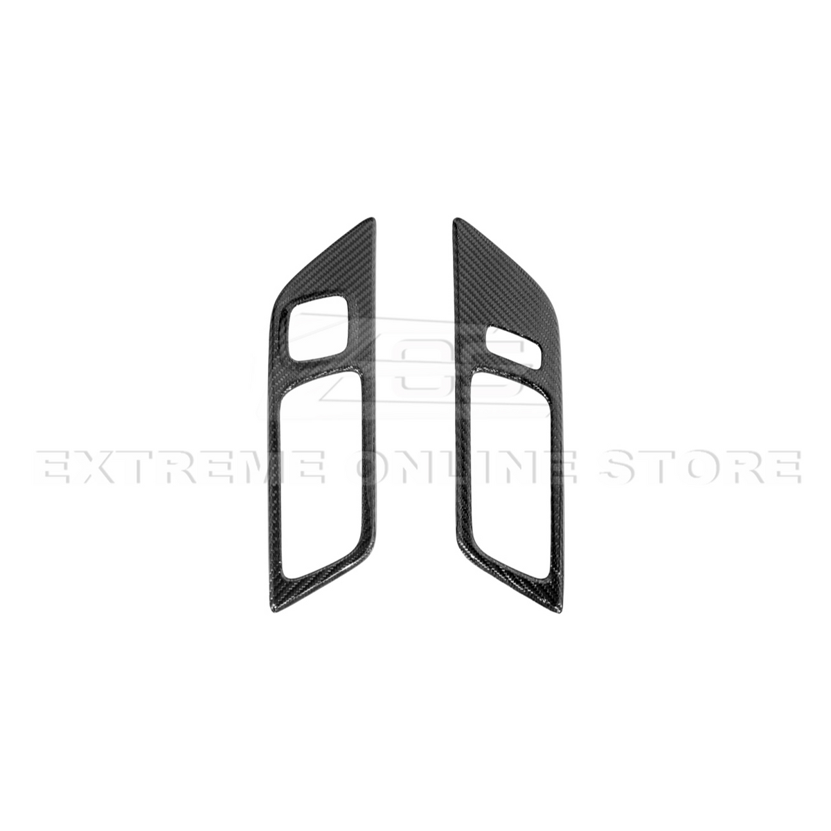 2015-Up Ford Mustang DRY CARBON FIBER Door Handle Panel Cover image 12