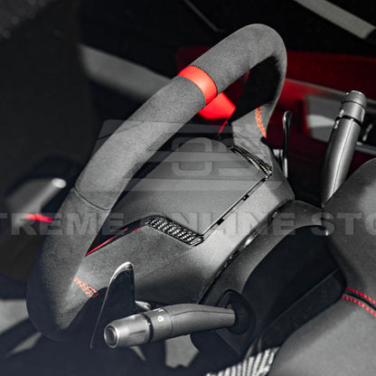 Corvette C8 DRY CARBON FIBER Steering Wheel Trim Cover image 8