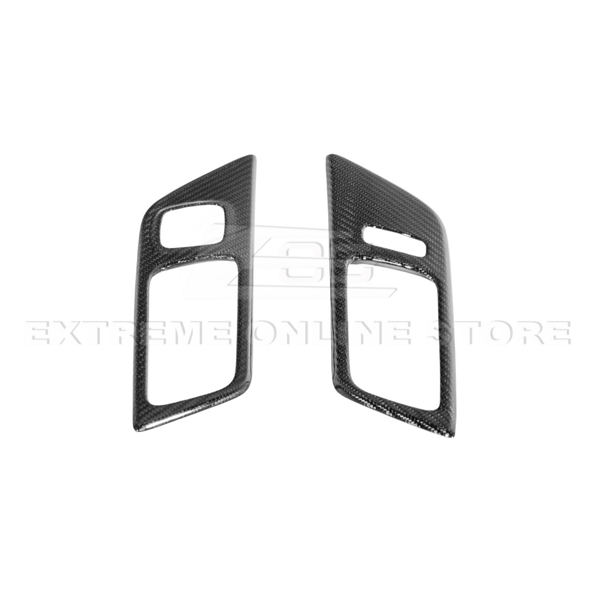 2015-Up Ford Mustang DRY CARBON FIBER Door Handle Panel Cover image 13
