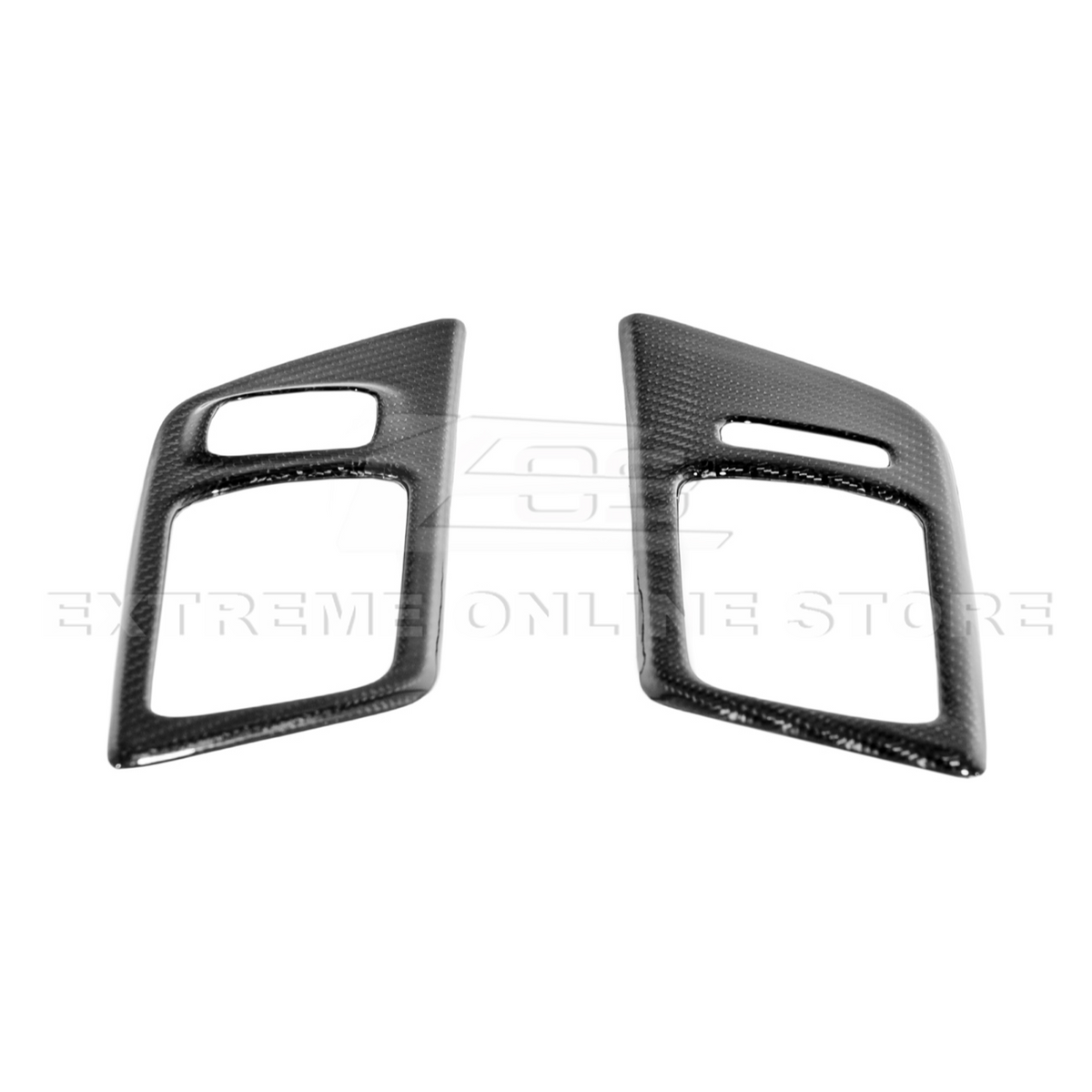 2015-Up Ford Mustang DRY CARBON FIBER Door Handle Panel Cover image 14
