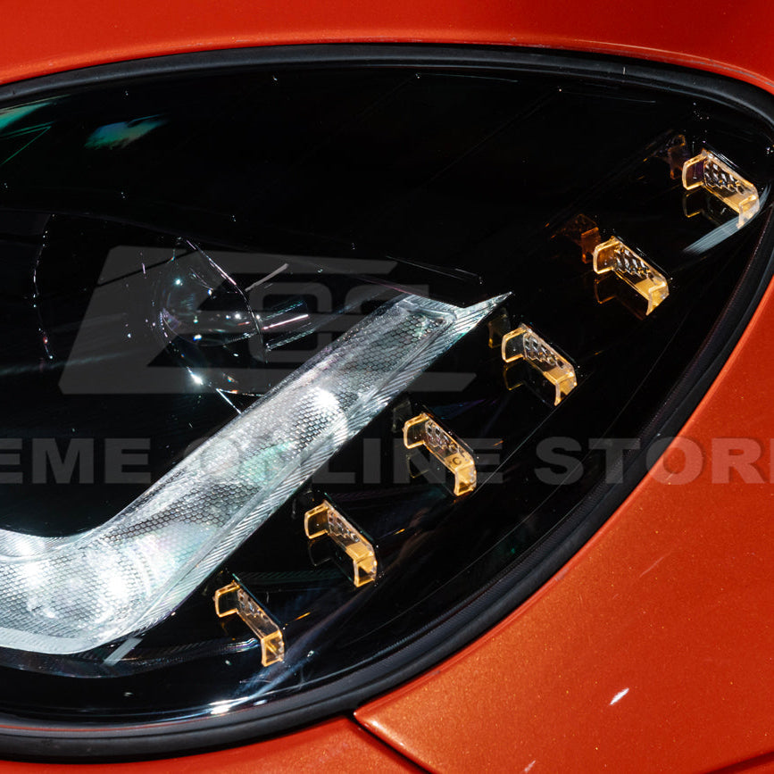 2005-13 Corvette C6 l C7 Style Projector LED Sequential Signal Turn Headlights image 16