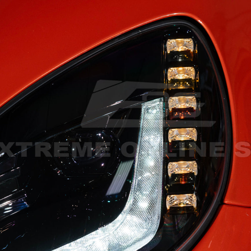 2005-13 Corvette C6 l C7 Style Projector LED Sequential Signal Turn Headlights image 17