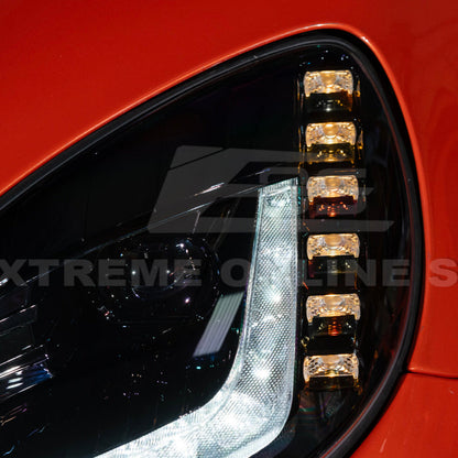 2005-13 Corvette C6 l C7 Style Projector LED Sequential Signal Turn Headlights image 17