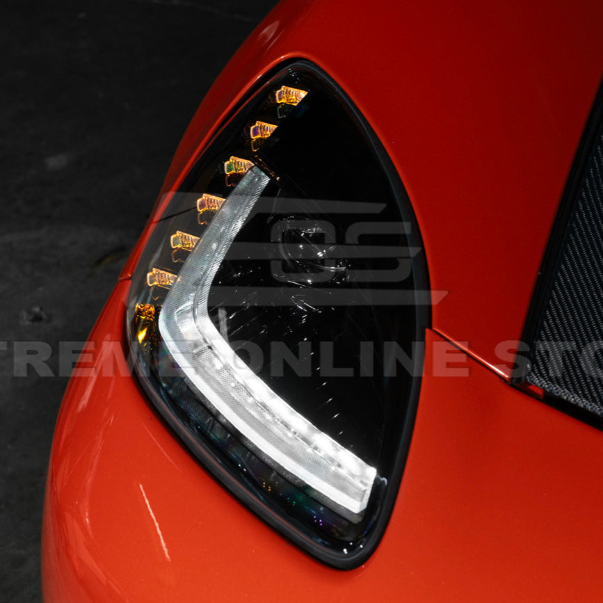 2005-13 Corvette C6 l C7 Style Projector LED Sequential Signal Turn Headlights image 20