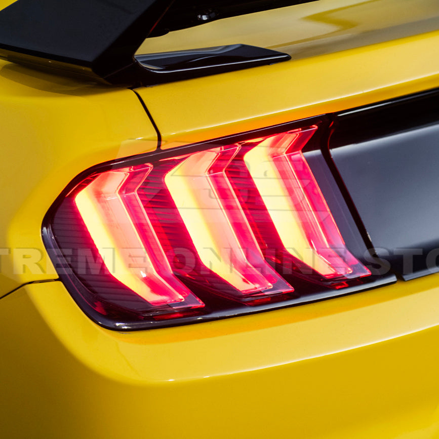 2015-23 Ford Mustang Signal LED XB RED / Clear Rear Taillight image 14