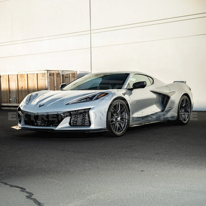 Corvette C8 Z06 Aluminum Black Rear Side Intake Mesh Grille Inserts image 4