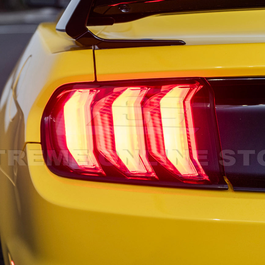 2015-23 Ford Mustang Signal LED XB RED / Clear Rear Taillight image 15