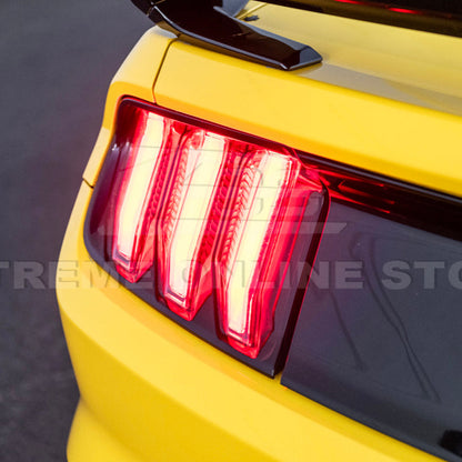 2015-23 Ford Mustang Signal LED XB RED / Clear Rear Taillight image 13