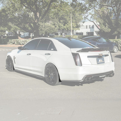 2016-19 Cadillac CTS-V | DRY CARBON FIBER Front and Rear Mud Flaps Splash Guard image 3