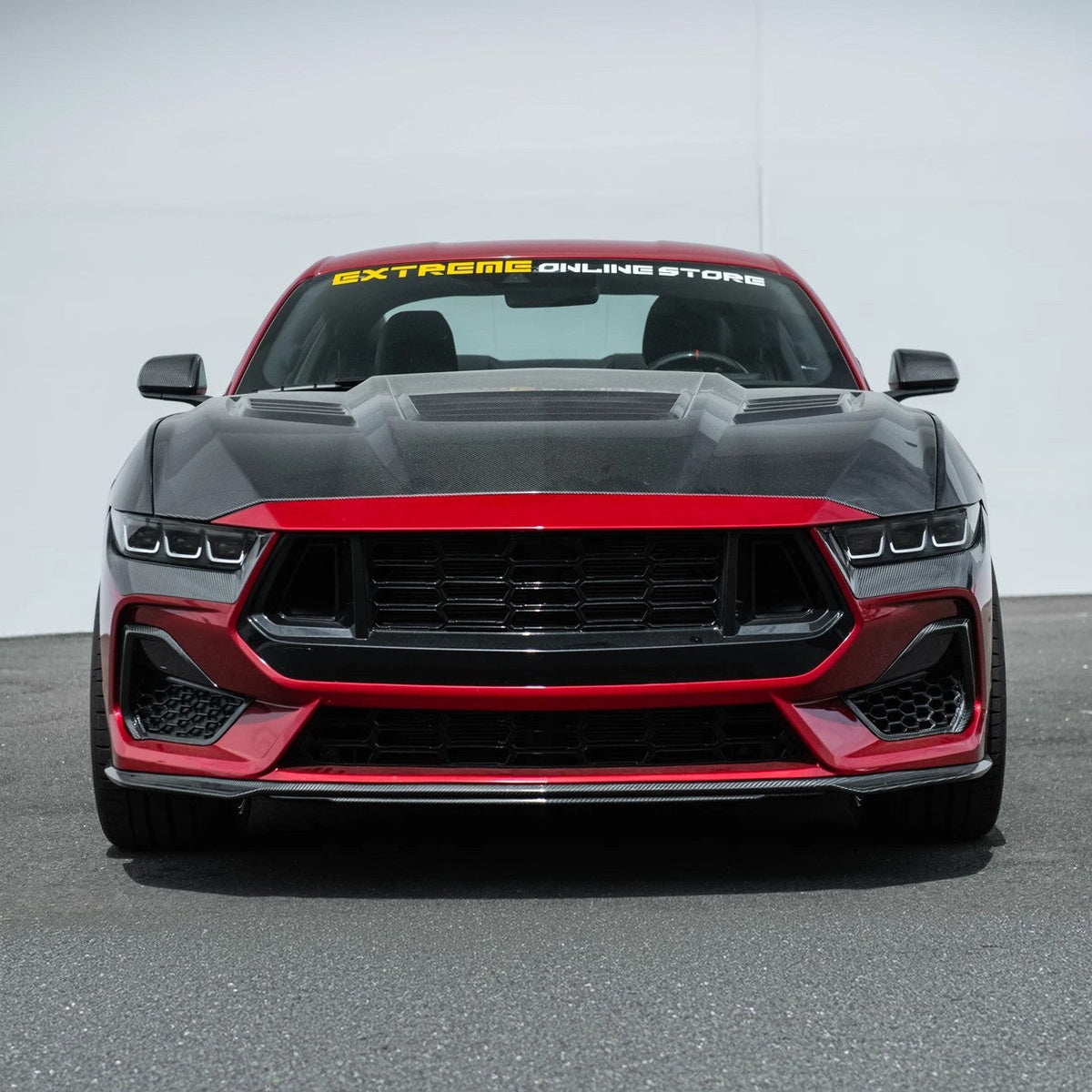 2024-Up Ford Mustang GT | Dry Carbon Fiber Overlay Headlight Eyebrow image 5