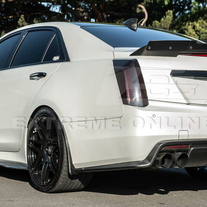 2016-19 Cadillac CTS-V | DRY CARBON FIBER Front and Rear Mud Flaps Splash Guard image 8