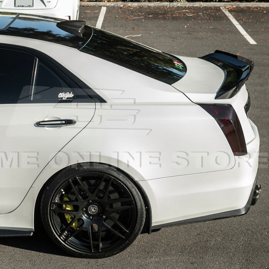 2016-19 Cadillac CTS-V | DRY CARBON FIBER Front and Rear Mud Flaps Splash Guard image 9